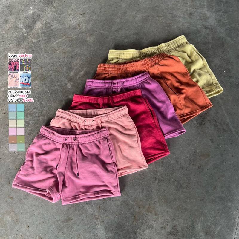 OEM Blank Essential Basketball Summer Sport Shorts Fitness Running Breathable Men French Terry Custom Shorts Sweat Cotton Shorts
