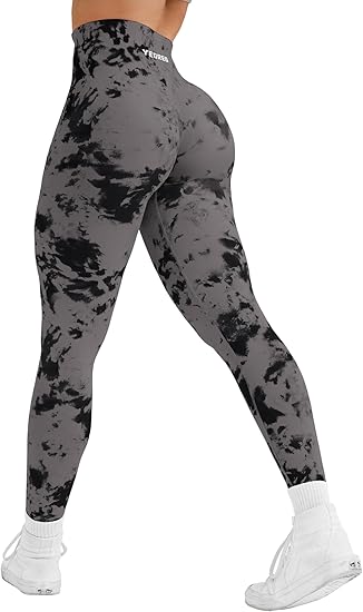 YEOREO Workout Leggings for Women Jada Scrunch Butt Lifting Leggings Seamless Screen Print Gym Yoga Pants